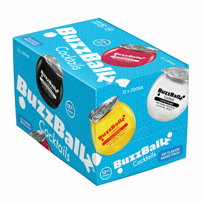 Buzzballz Mixed Pack, 12 x 20cl