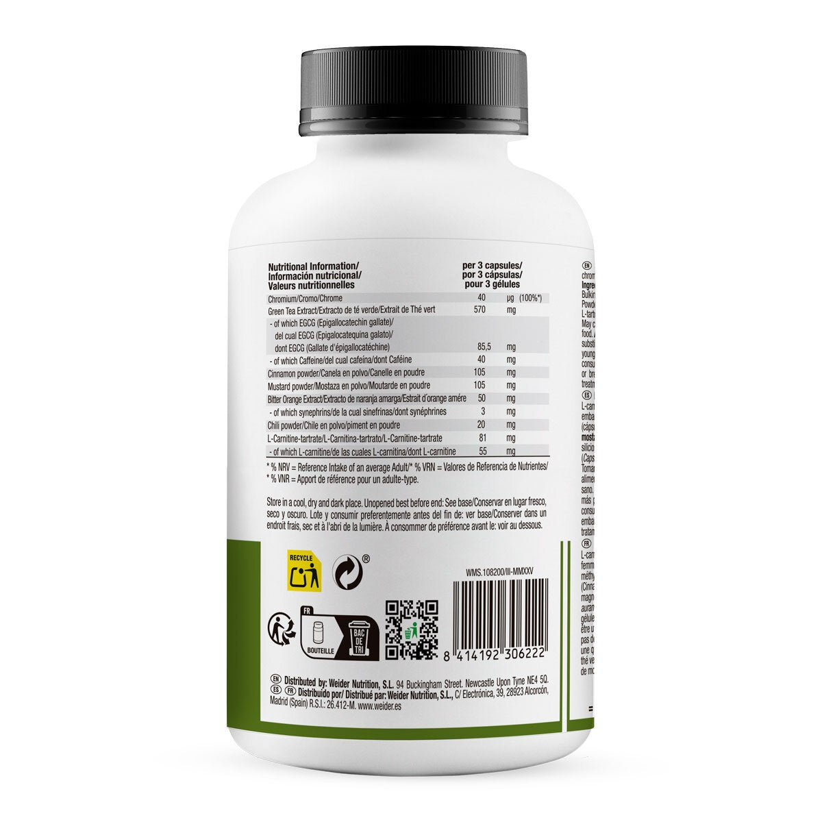 Weider Fat Burner, 300 Count