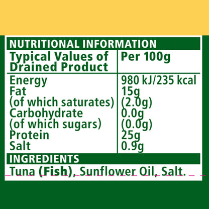 John West Tuna Chunks in Sunflower Oil, 12 x 145g