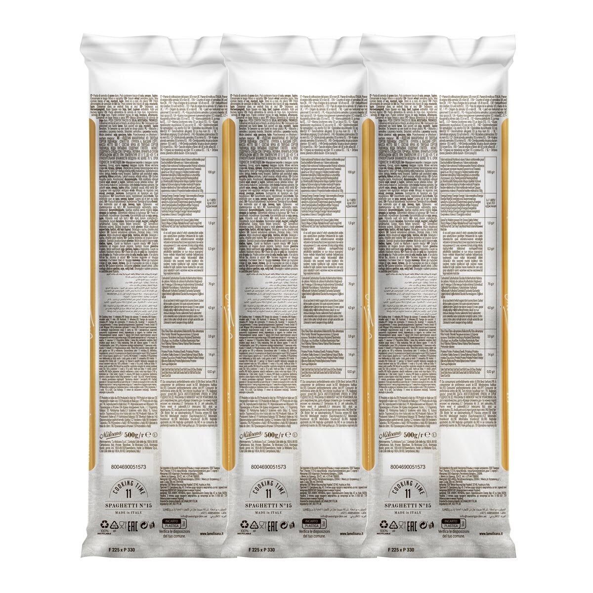 La Molisana Spaghetti, 6 x 500g