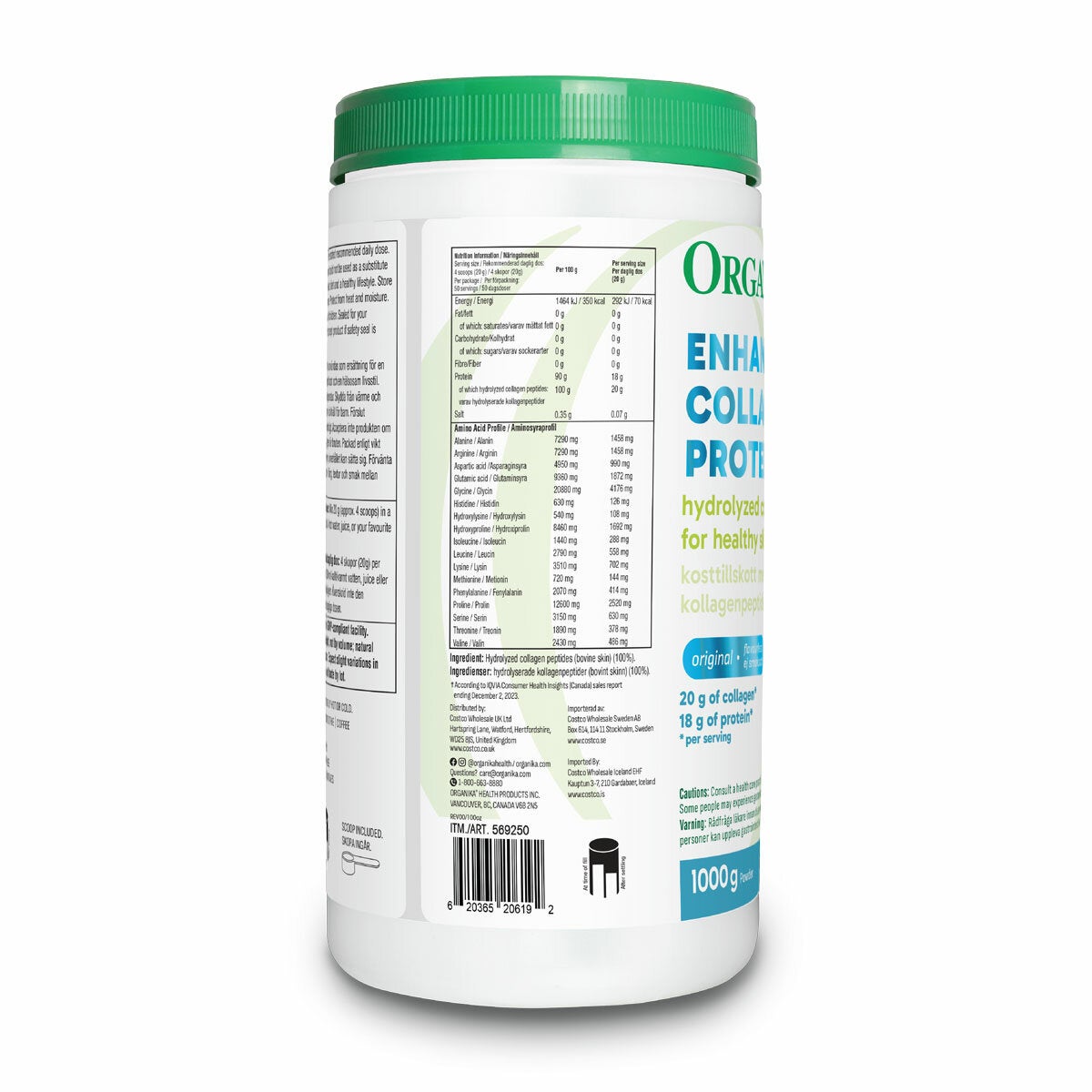 Organika Enhanced Collagen, 1kg