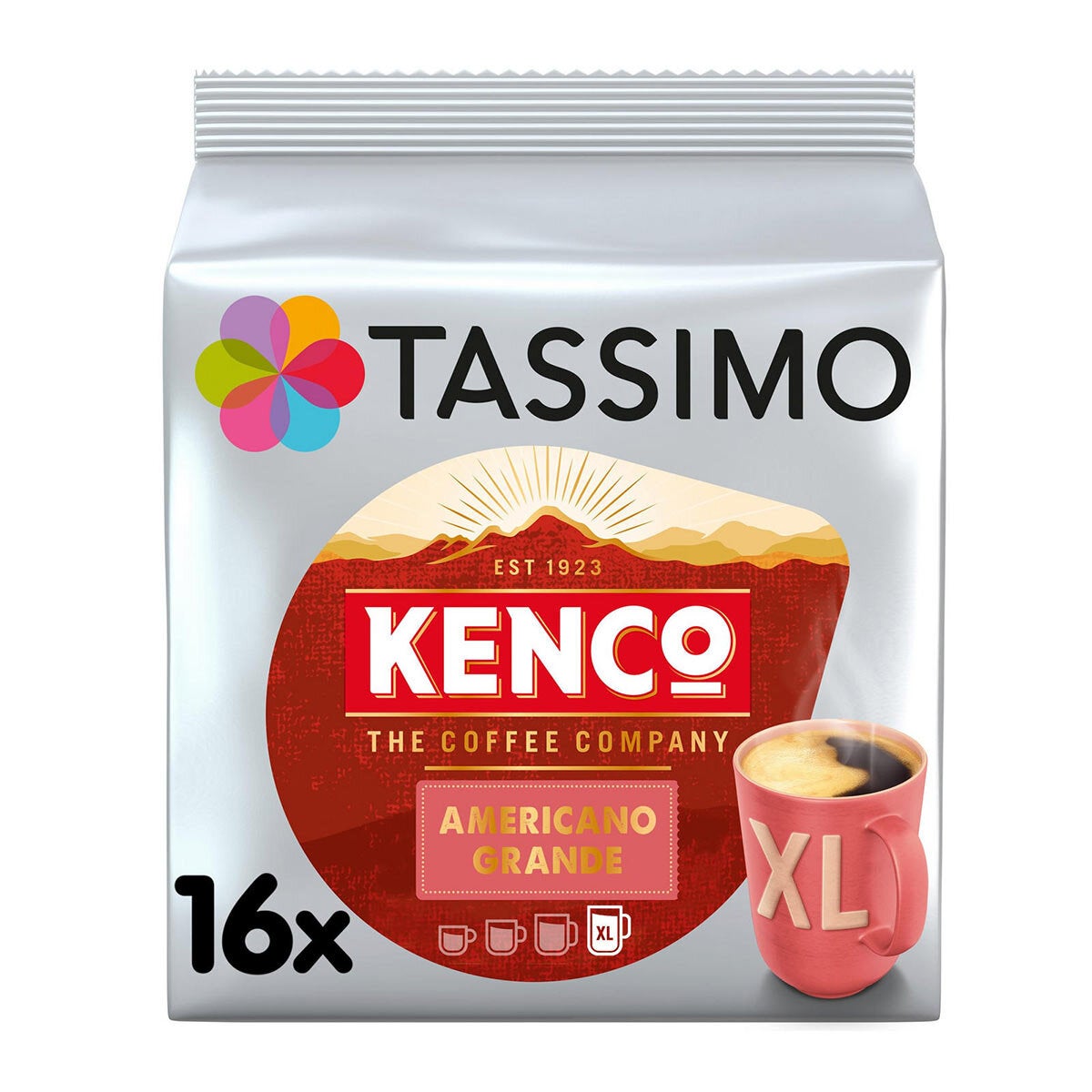 Tassimo Kenco Americano Grande XL Coffee Pods, 80 Servings