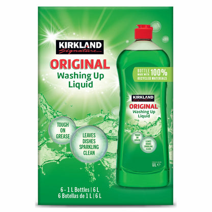 Kirkland Signature Washing Up Liquid, 6 x 1L