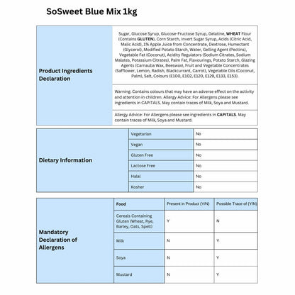SoSweet Blue Sweet Mix, 1kg