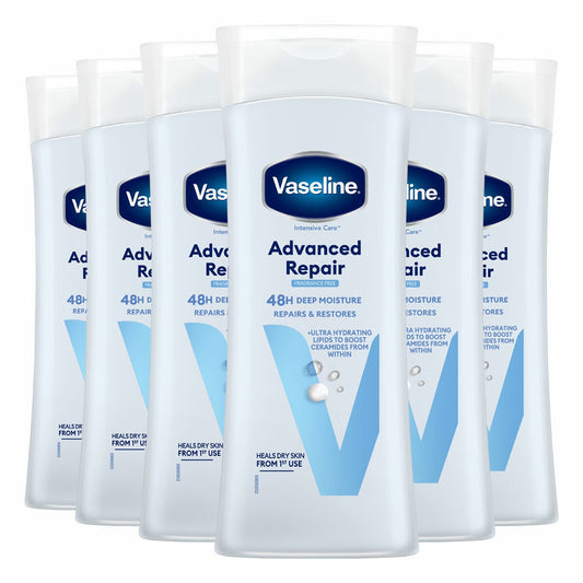 Vaseline Advanced Repair Lotion, 6 x 400ml
