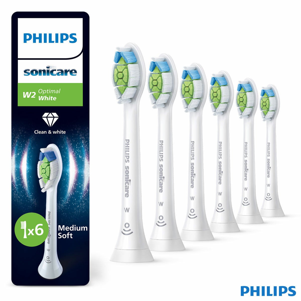 Philips Sonicare Optimal White Brush heads, 6 pack