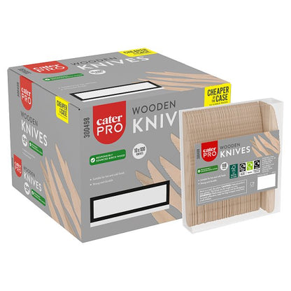 CaterPro 100 Wooden Knives