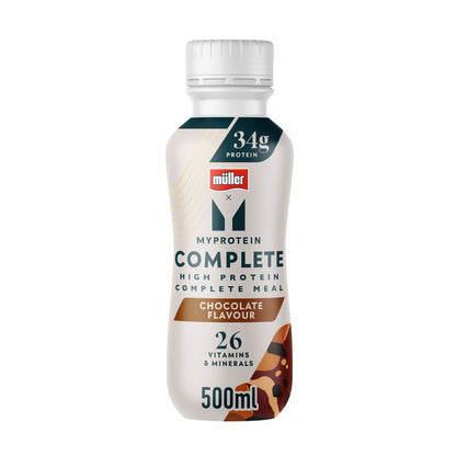 Muller x Myprotein, Meal Replacement Drink, Chocolate 6 x 500ml