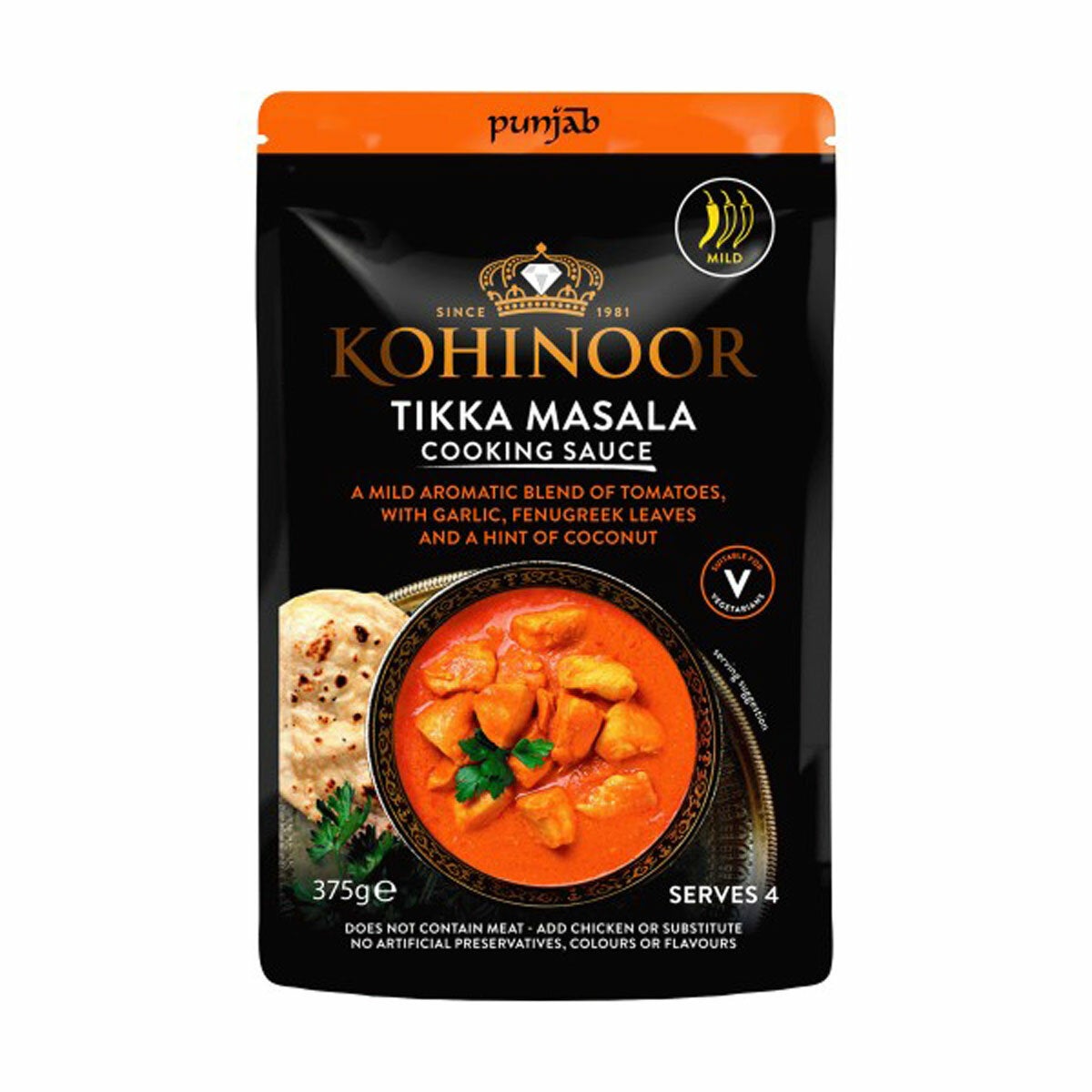 Kohinoor Tikka Masala, 6 x 375g