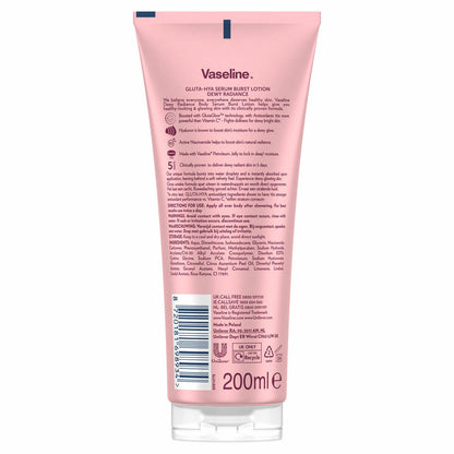 Vaseline Lotion Gluta Hya Serum Burst, 3x 200ml