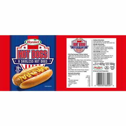 Hormel Hot Dogs, 6 x 405g