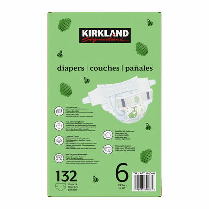 Kirkland Signature Nappies, Size 6, 132 Pack