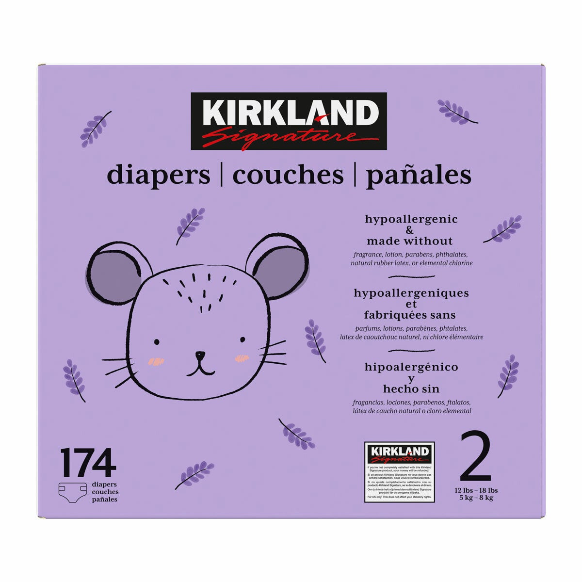 Kirkland Signature Nappies, Size 2, 174 Pack