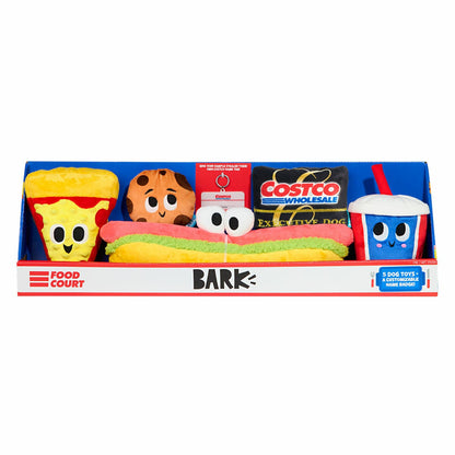 BARK Costco Food Court Dog Toys, 5 Pack