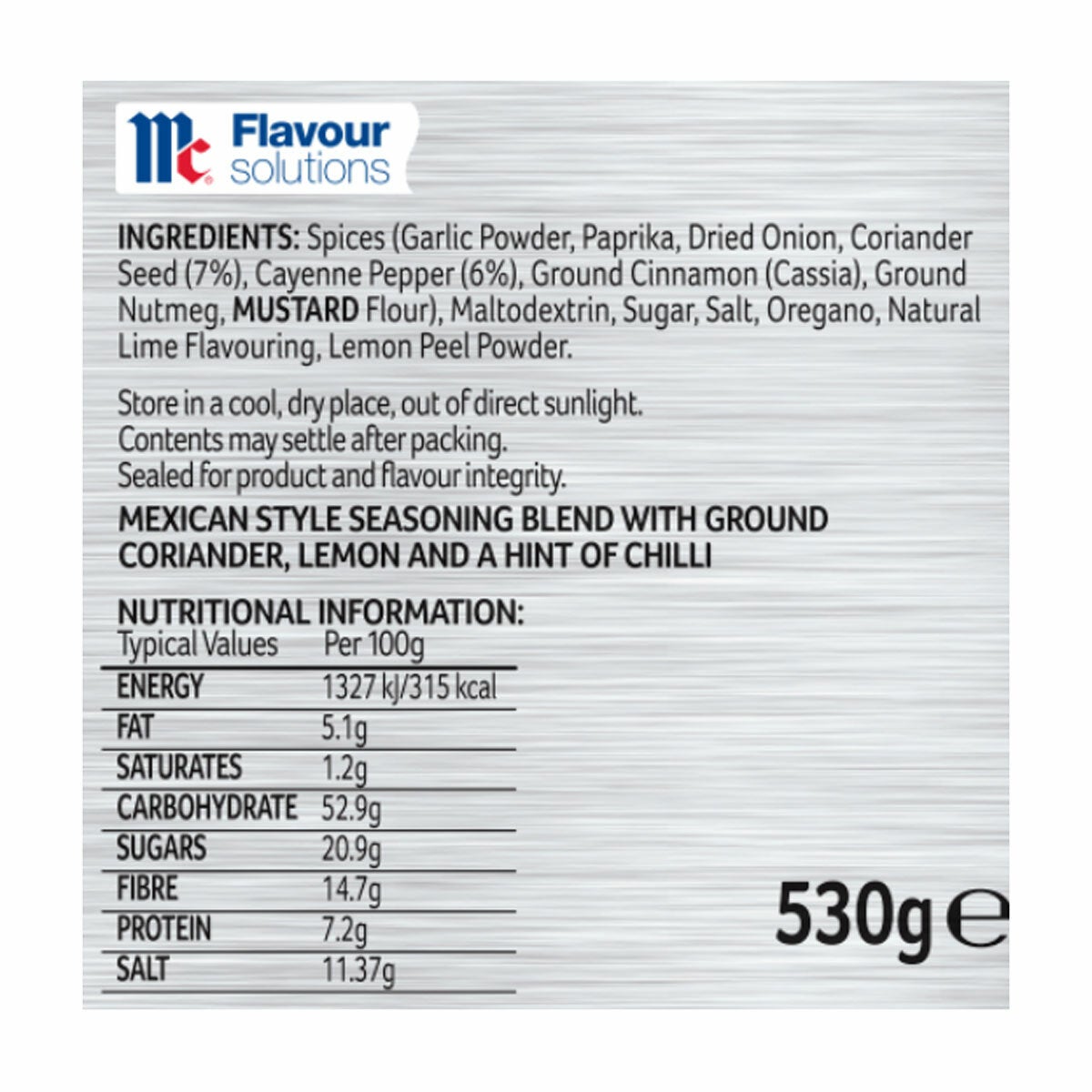 Schwartz Fajita Seasoning, 530g