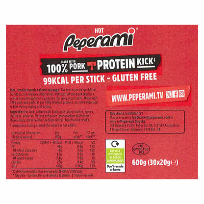 Peperami Hot, 30 x 20g