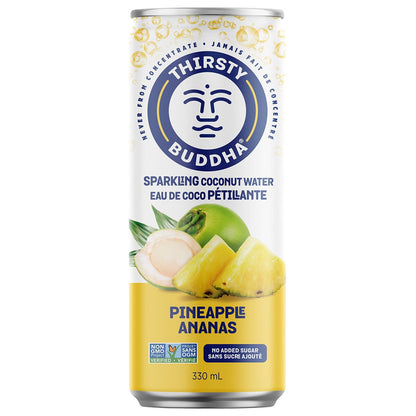 Thirsty Buddha Sparkling Coconut Water, 12x330ml