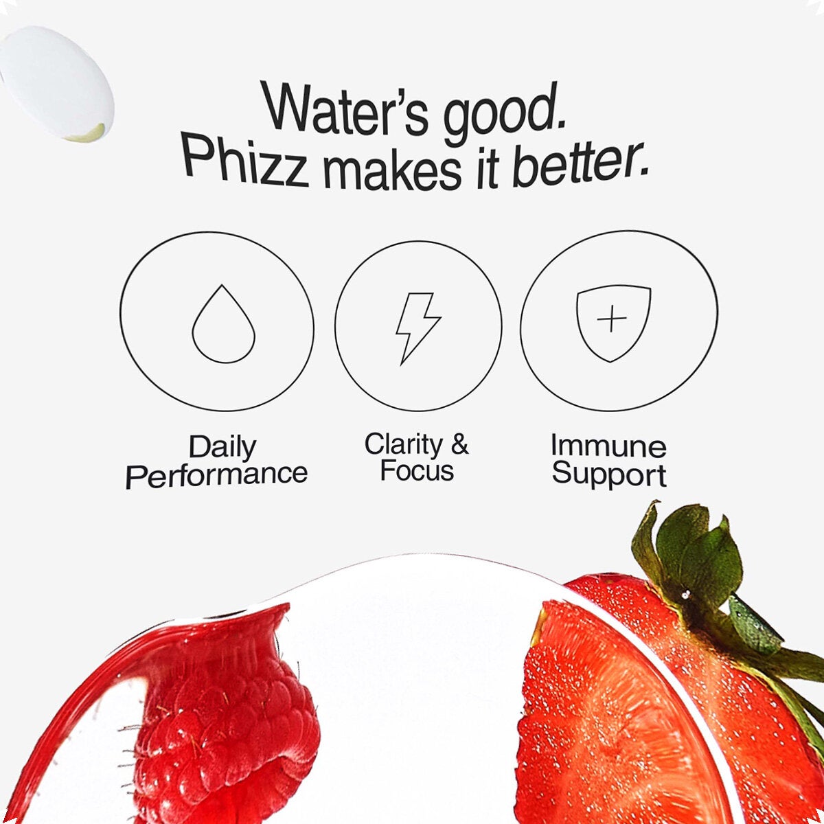 Phizz Mixed Berry Electrolytes, 3 x 20 Tablets