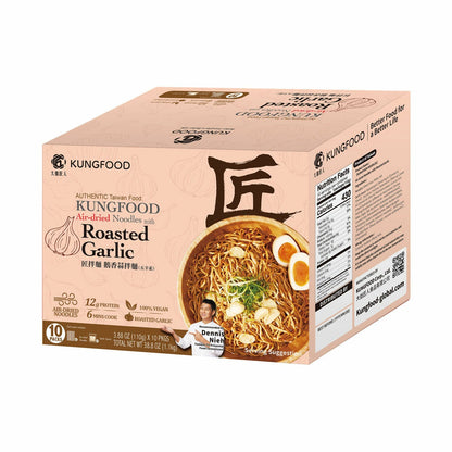 Kungfood Air-Dried Garlic Roasted Noodles, 10 x 110g