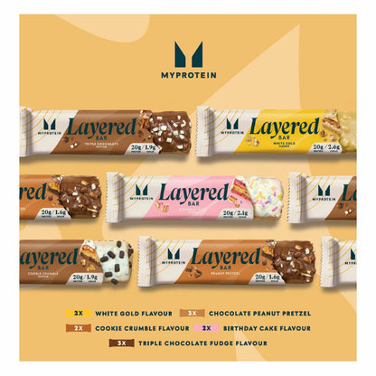 MyProtein Layered Bar Multipack, 12 x 60g