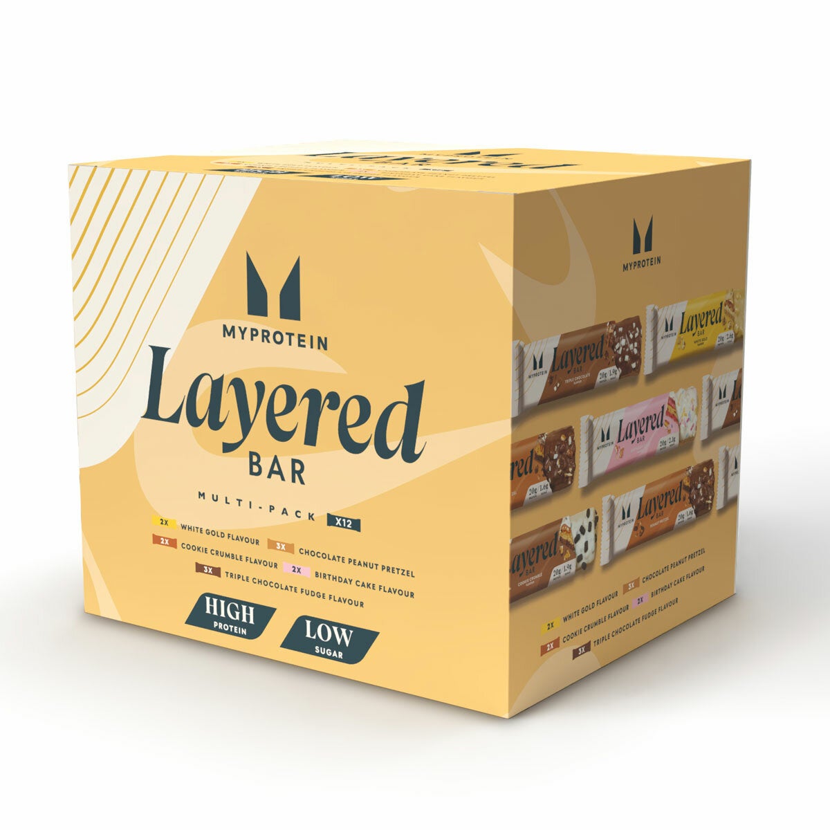MyProtein Layered Bar Multipack, 12 x 60g