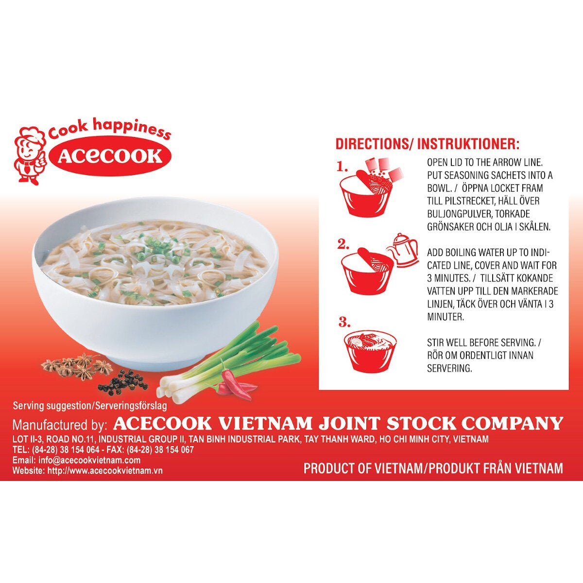 Oh! Ricey Pho Noodles Beef Flavour, 12 x 71g