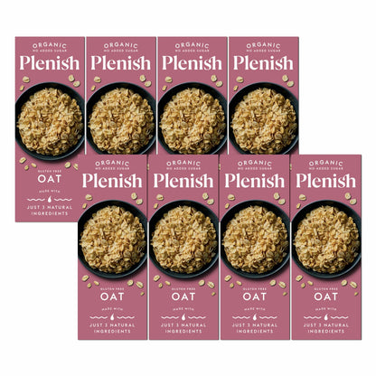 Plenish Organic Oat Milk, 8 x 1L