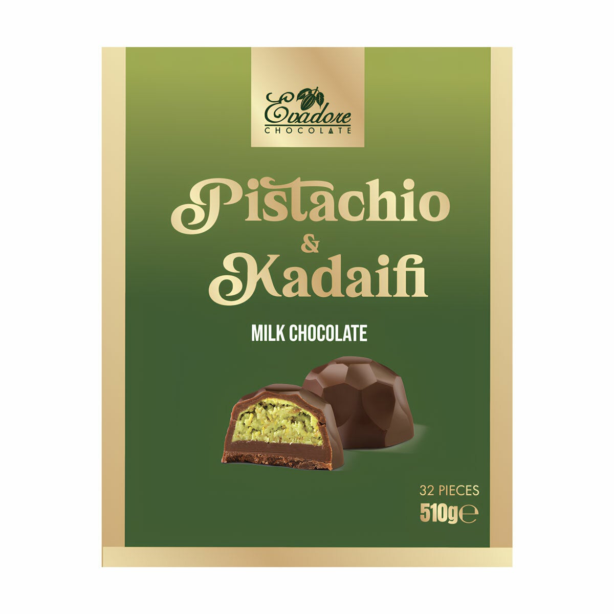 Evadore Pistachio & Kadaifi Milk Chocolate Bag, 510g