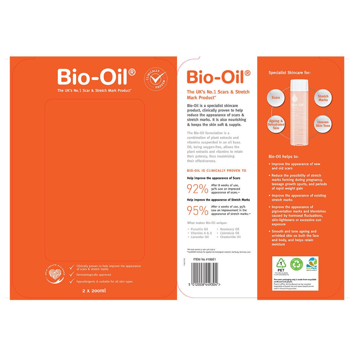 Bio-Oil Skincare, 2 x 200ml