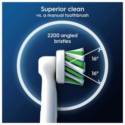 Oral B Cross Action Brush Heads 10 Pack in White