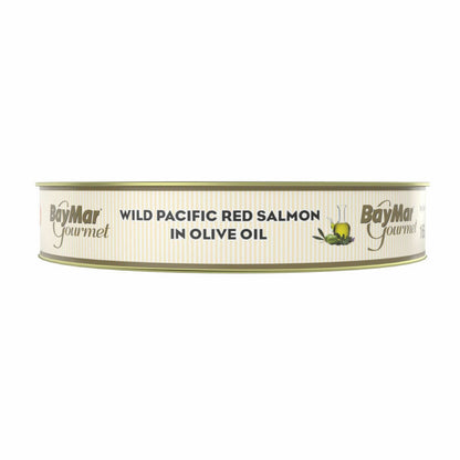 Baymar Gourmet Wild Pacific Red Salmon in Olive Oil, 3 x 160g