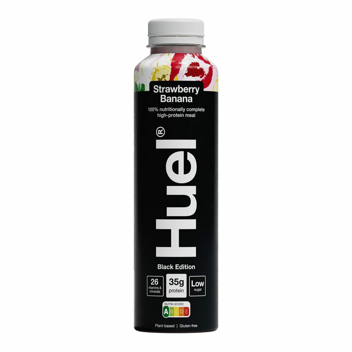 Huel Complete Meal Drink Black Edition Strawberry & Banana, 12 x 500ml