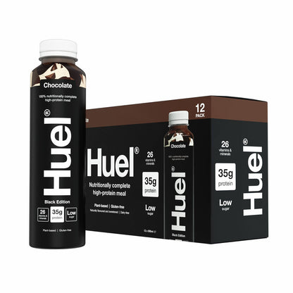 Huel Complete Meal Drink Black Edition Chocolate, 12 x 500ml