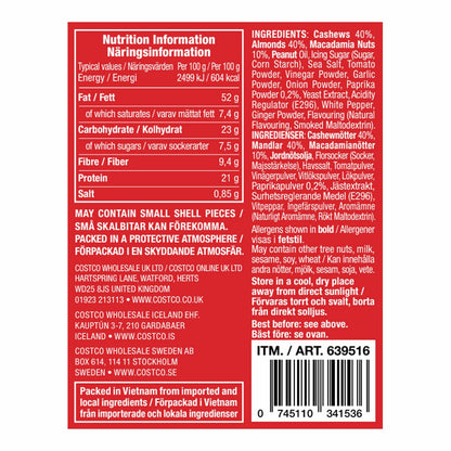 Smoked Paprika Mixed Nuts, 907g