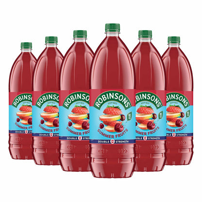 Robinsons Double Concentrate Summer Fruits, 6 x 1.75L