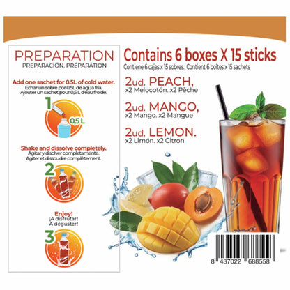 Castello Iced Tea 3 flavours, 6 x 45g sticks
