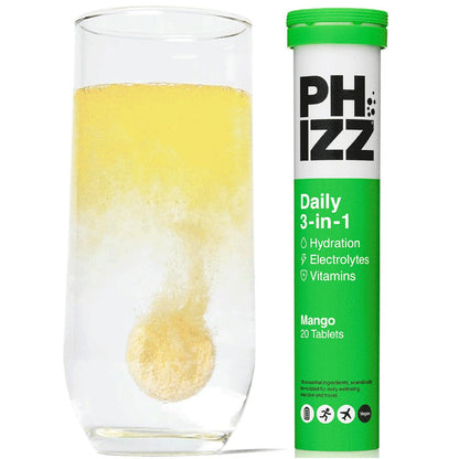 Phizz Mango Electrolytes, 3 x 20 Tablets