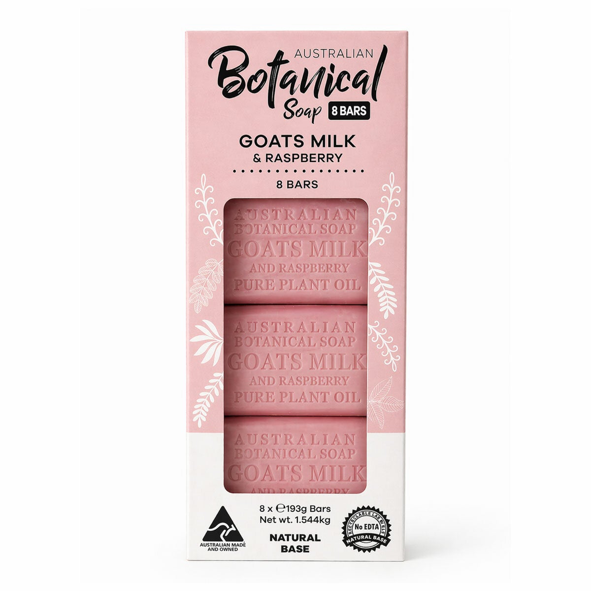 Australian Botanical Soap Bar, 8 Pack in 5 Varieties