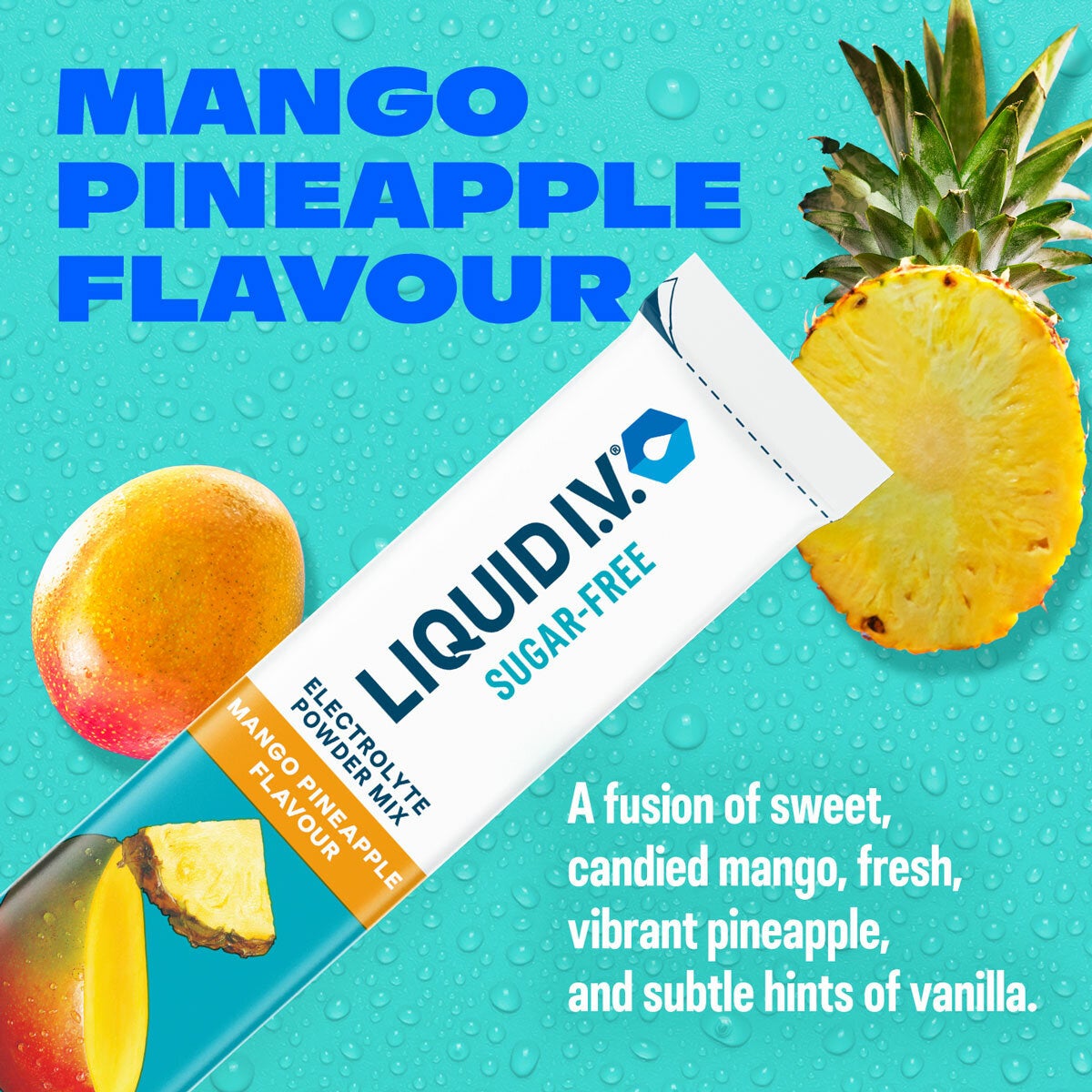 Liquid I.V.® Sugar Free Electrolyte Powder Mix, White Peach & Mango Pineapple Variety Pack, 30 Sticks