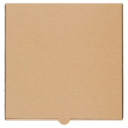 JR Foods & Packaging Services 9" Pizza Box Plain Brown 100pcs