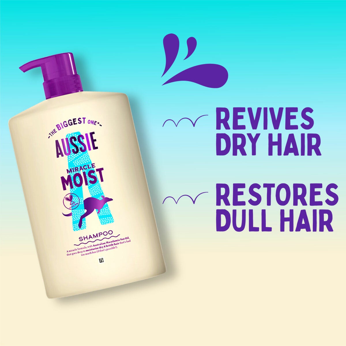 Aussie Shampoo and Conditioner Miracle Moist, 2 x 1L