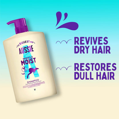 Aussie Shampoo and Conditioner Miracle Moist, 2 x 1L