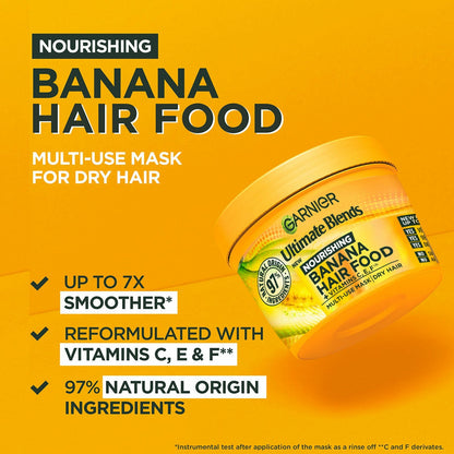 Garnier Ultimate Blends Hair Food Mask, 3 x 400ml, in 2 Options