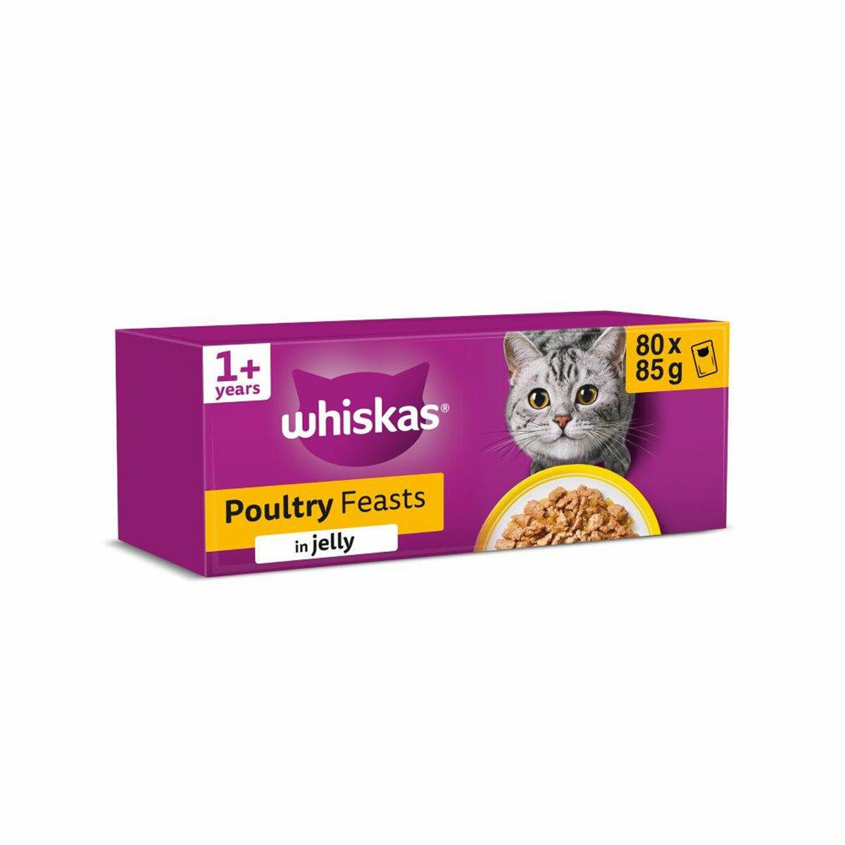 Whiskas Poultry Feasts 1+, 80 x 85g