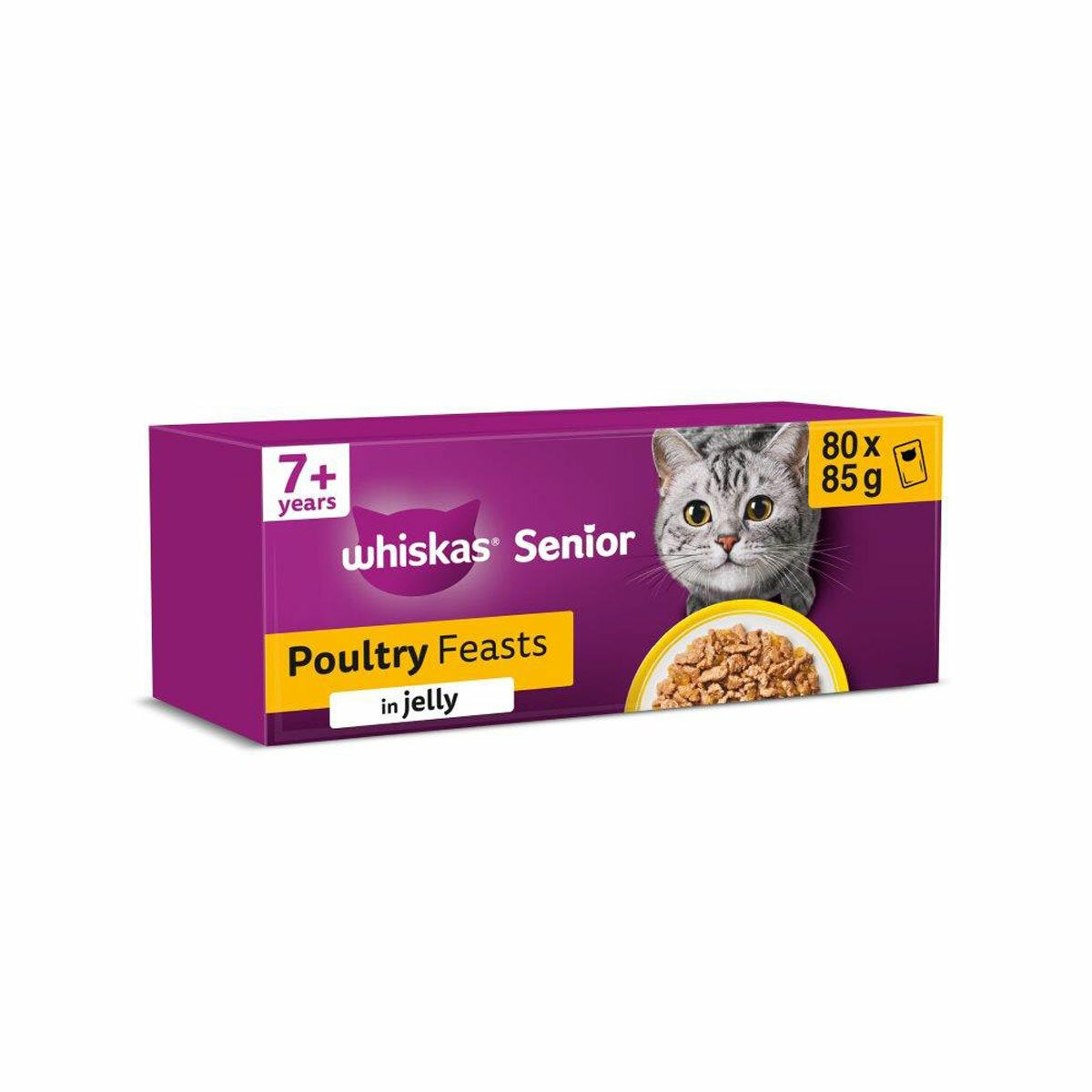 Whiskas Poultry Feasts 7+, 80 x 85g