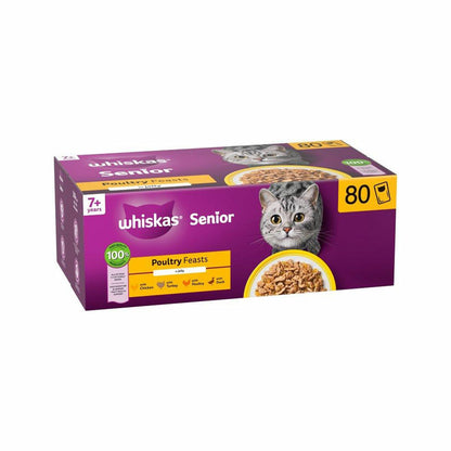 Whiskas Poultry Feasts 7+, 80 x 85g