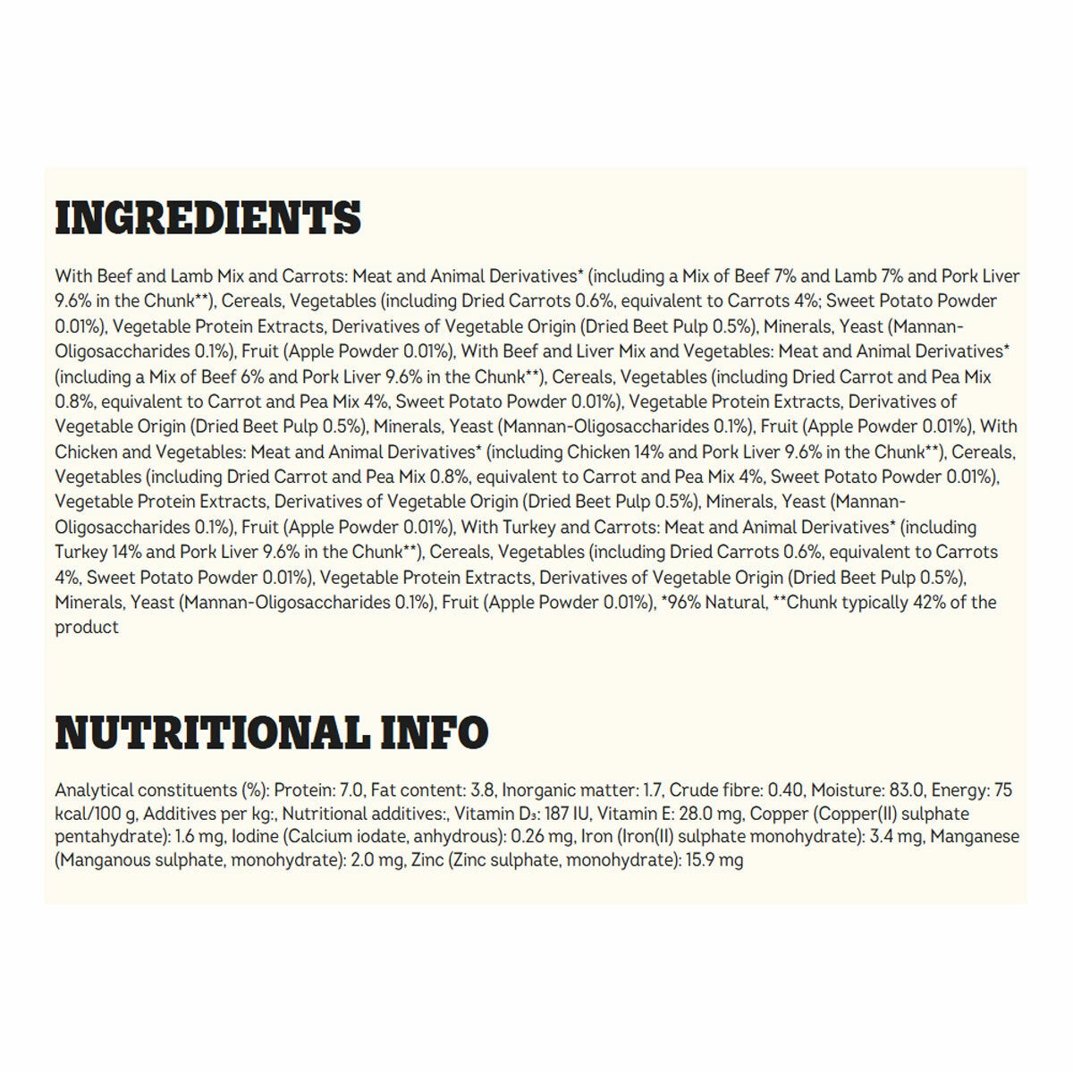 Pedigree Variety Pouch in Gravy, 80 x 100g