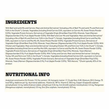 Pedigree Variety Pouch in Gravy, 80 x 100g
