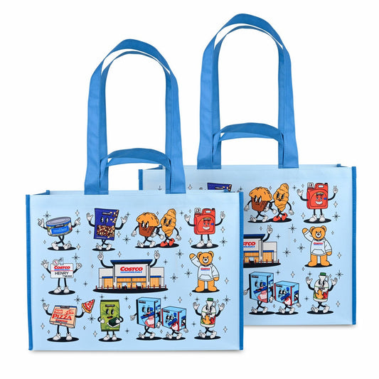 Costco Character Reusable Tote Bag, 2 Pack