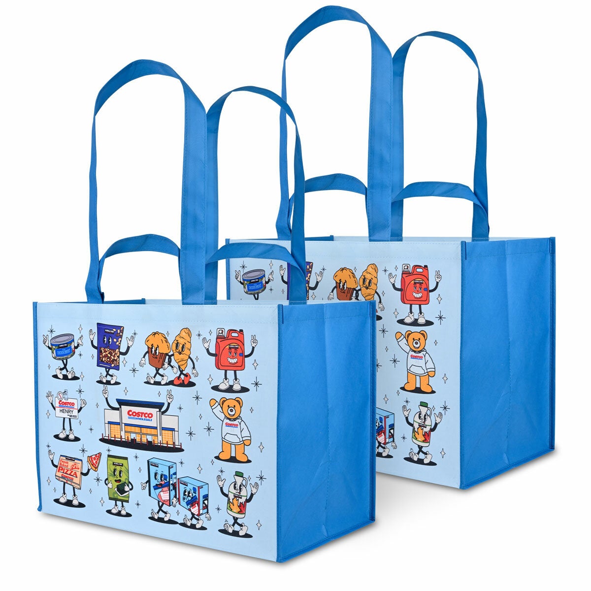 Costco Character Reusable Tote Bag, 2 Pack